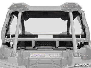 SuperATV rear vented windshield on a Polaris RZR, front view