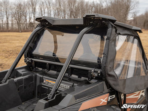 SuperATV rear vented windshield on a Polaris RZR, side view