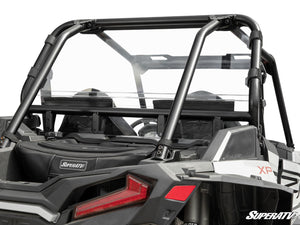 SuperATV rear windshield on a Polaris RZR, front view