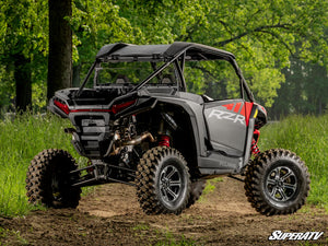 SuperATV rear windshield on a Polaris RZR, alternate angle