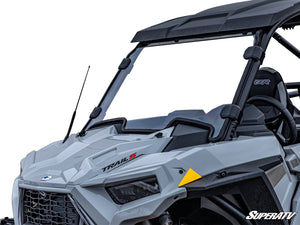 SuperATV full windshield on a Polaris RZR Trail, front view