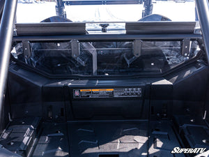 SuperATV rear windshield on a Polaris RZR Trail, detail view
