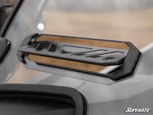 SuperATV vented full windshield on a Polaris RZR Trail, cab view