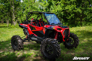 SuperATV full windshield on a Polaris RZR XP Turbo S, angle view