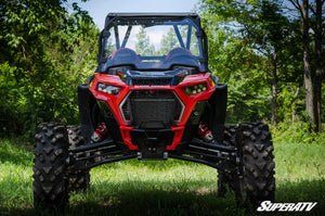 SuperATV full windshield on a Polaris RZR XP Turbo S, side view