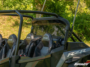 SuperATV rear windshield on a Polaris RZR XP Turbo S, cab view