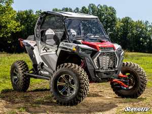 SuperATV vented full windshield on a Polaris RZR, side view