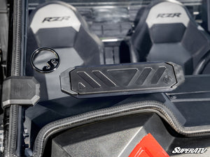 SuperATV vented full windshield on a Polaris RZR, alternate angle