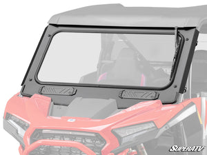SuperATV glass windshield on a 2024+ Polaris RZR XP, front view