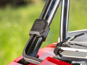 SuperATV vented windshield on a 2024+ Polaris RZR XP, alternate angle