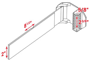 SuperATV UTV windshield clamps, strap print detail