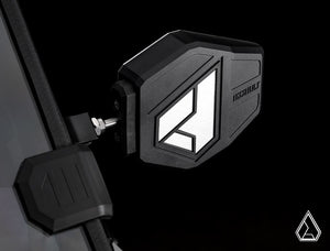 Assault Industries Aviator UTV Side Mirrors, installed view