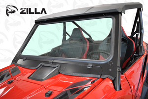 Honda Talon full glass windshield with adjustable vents and hand wiper, fits 2019–2024 models