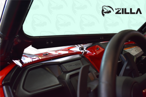 Honda Talon full glass windshield with adjustable vents and hand wiper, fits 2019–2024 models