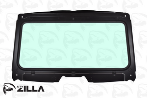 Honda Talon full glass windshield with adjustable vents and hand wiper, fits 2019–2024 models