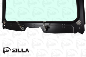 Honda Talon full glass windshield with adjustable vents and hand wiper, fits 2019–2024 models