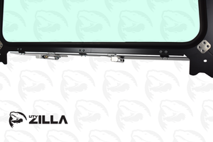 Honda Talon full glass windshield with adjustable vents and hand wiper, fits 2019–2024 models