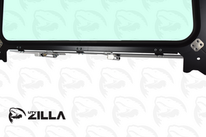 Honda Talon full glass windshield with adjustable vents and hand wiper, fits 2019–2024 models