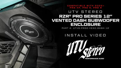 RZR Pro Series 12" Dash Subwoofer Enclosure 2025+ - Dunes 2 Dezert SXS