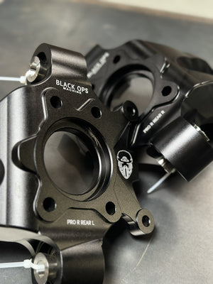 Polaris Pro R Turbo R Billet Rear Knuckles Upgrade - Dunes 2 Dezert SXS