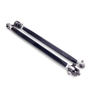 LM UTV Polaris RZR Tie Rods Heim +3.5in Long Travel, complete kit in machine finish