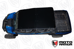 Durable black aluminum roof for Can-Am Commander MAX and Maverick Sport MAX with low-profile fit and corrosion-resistant hardware.