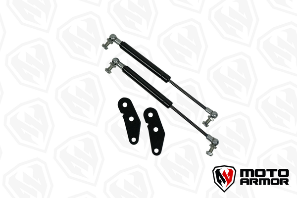 Moto Armor X3 door strut kit with black powder coat for automatic door opening on Maverick X3 2-seat UTVs.