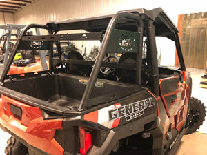 Trail Armor Polaris General 1000 rear cargo rack, additional angle