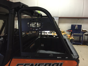 Trail Armor Polaris General 1000 rear cargo rack, hardware and mounting detail