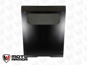 Black powder-coated aluminum roof with polycarbonate sunroof for Polaris RZR Trail 2 Seat 2021–2023, includes hardware and low-profile fit
