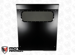 Black powder-coated aluminum roof with polycarbonate sunroof for Polaris RZR Trail 2 Seat 2021–2023, includes hardware and low-profile fit