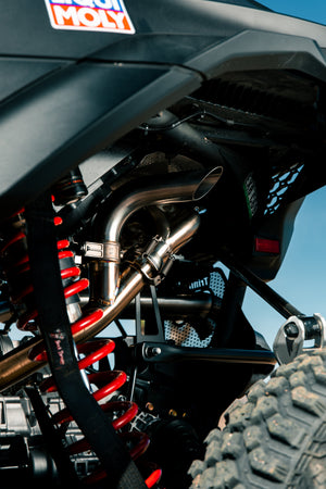 Can-Am Maverick R Sidepiece Valved Head Pipe - Dunes 2 Dezert SXS