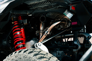 Can-Am Maverick R Sidepiece Valved Head Pipe - Dunes 2 Dezert SXS