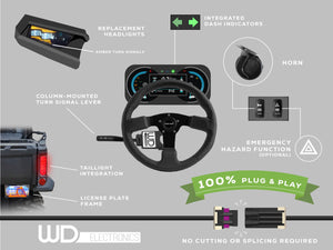 2024+ RZR XP 1000 Turn Signal Kit Plug & Play - Dunes 2 Dezert SXS
