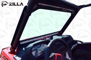 Black vented glass windshield with hand wiper for Polaris RZR XP 1000 & Turbo (2019–2023) by UTVZILLA