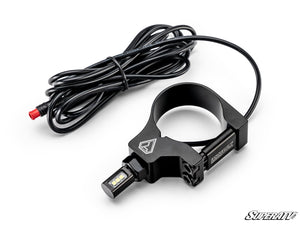 Assault Industries universal UTV cab dome light clamp angle view