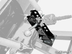 SuperATV Polaris RZR XP 900 Plow Pro quick-connect snow plow frame detail