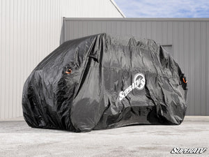 SuperATV water-resistant side-by-side cover with adjustable buckle straps and hem