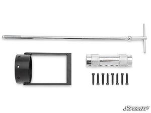SuperATV CV axle puller showing eight bolt locations for custom grip