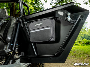 SuperATV Universal UTV Door Bags, mounted view