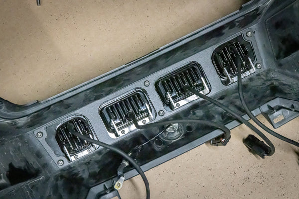 StayFlush Billet Chase Light Mount – Polaris Pro R - Dunes 2 Dezert SXS