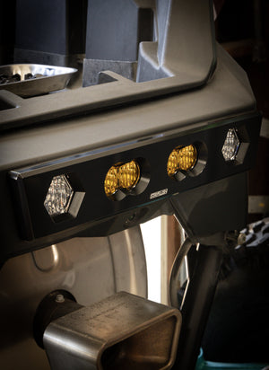 StayFlush Billet Chase Light Mount – Polaris Pro R - Dunes 2 Dezert SXS