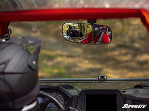 SuperATV Polaris RZR Rear View Mirror, installed view