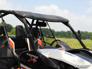 SuperATV Polaris RZR Side View Mirrors, mounted view