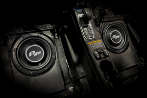 Can-Am® Maverick R 10" Front Driver Subwoofer Enclosure (4-SEAT MODELS) – Unloaded | UTVS-R-ENC-DRIVER-4F - Dunes 2 Dezert SXS