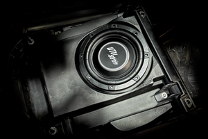 Can-Am® Maverick R 10" Front Passenger Subwoofer Enclosure (4-SEAT MODELS) – Unloaded | UTVS-R-ENC-PASS-4F - Dunes 2 Dezert SXS