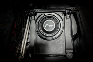 Can-Am® Maverick R 10" Front Passenger Subwoofer Enclosure (4-SEAT MODELS) – Unloaded | UTVS-R-ENC-PASS-4F - Dunes 2 Dezert SXS