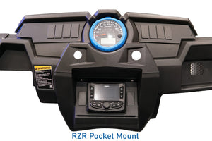 RZR Pocket Head Unit Mount w/o Rocker Switch Cutouts | UTVS-RZR-HUMT-PKT-NORKR - Dunes 2 Dezert SXS