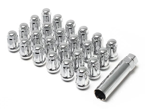 Valor Offroad 12x1.5 chrome bulge spline 6-lug nut kit for Can-Am Maverick R