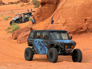Viper Polaris Xpedition Billet Whip Mounts / Pair - Dunes 2 Dezert SXS